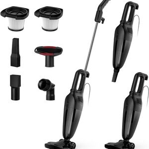 Black Stick Vacuum Cleaner with Attachments